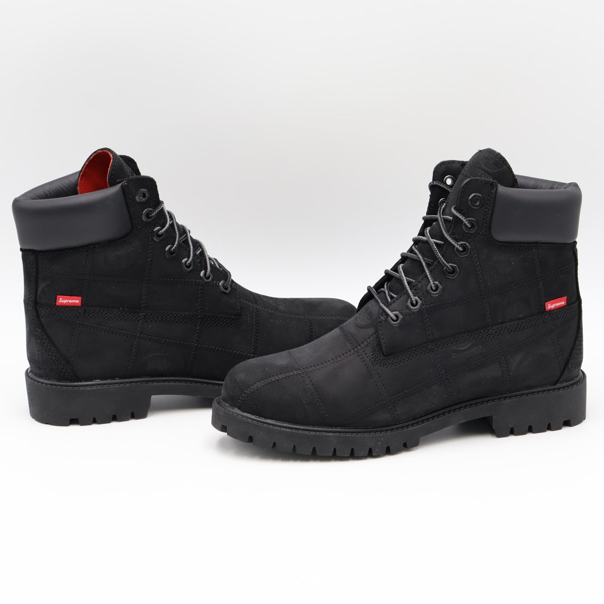 TB0A5TBZW05 Supreme Timberland Patchwork 6 Inch Premium Boot Black (Men's)
