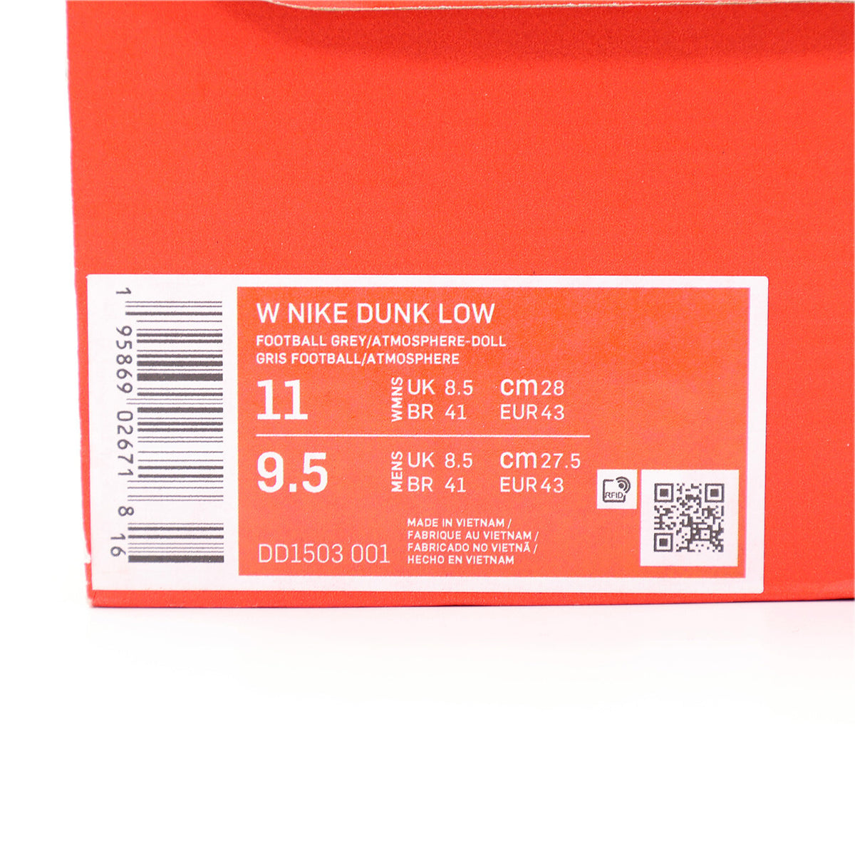 DD1503-001 Nike Dunk Low Easter Blue Purple Pink Football Grey Violet (Women's)