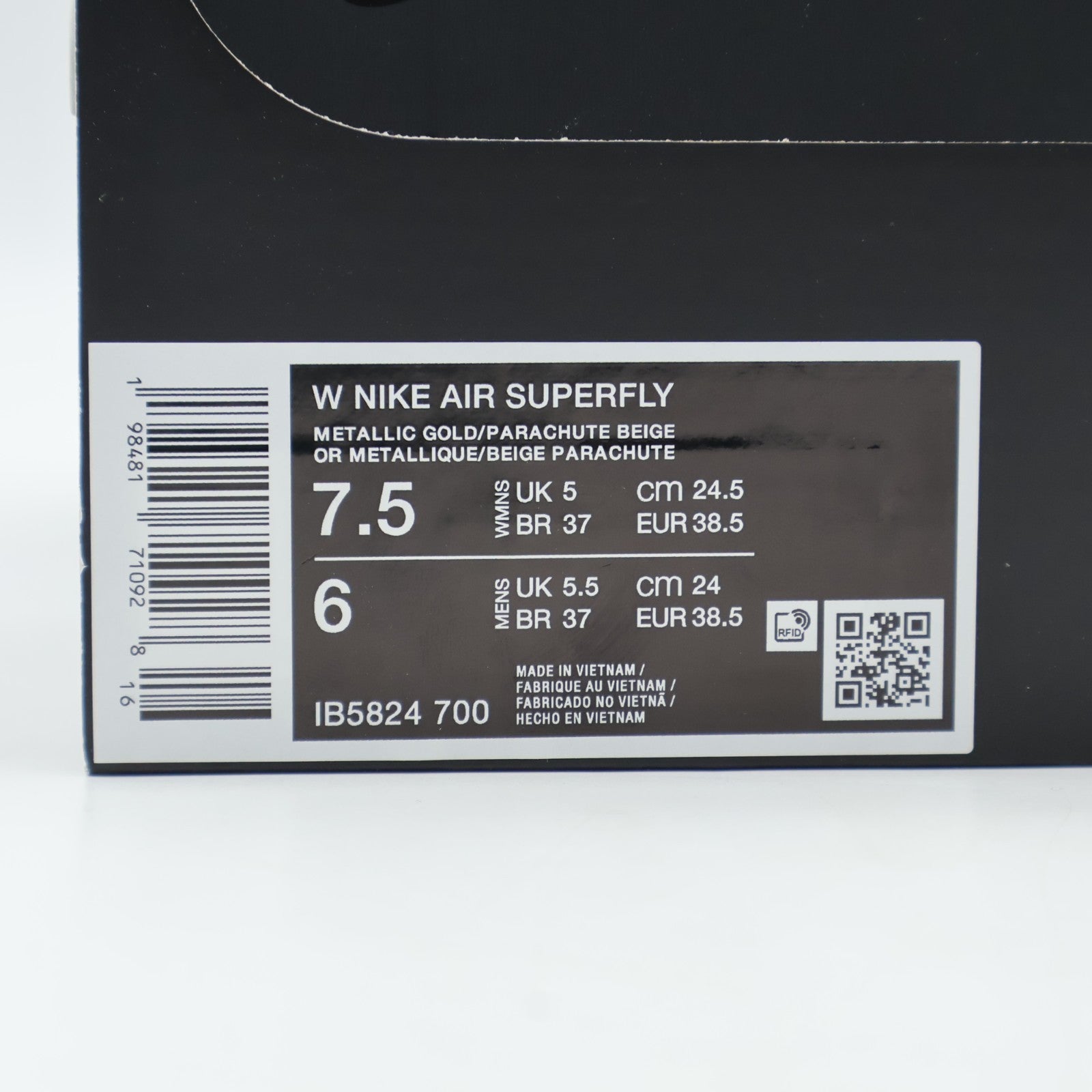 IB5824-700 Nike Air Superfly Metallic Gold (Women's)
