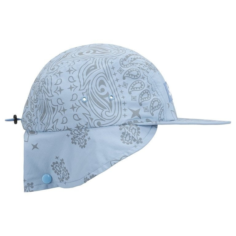 Supreme Reflective Bandana Sunshield Camp Cap Light Blue