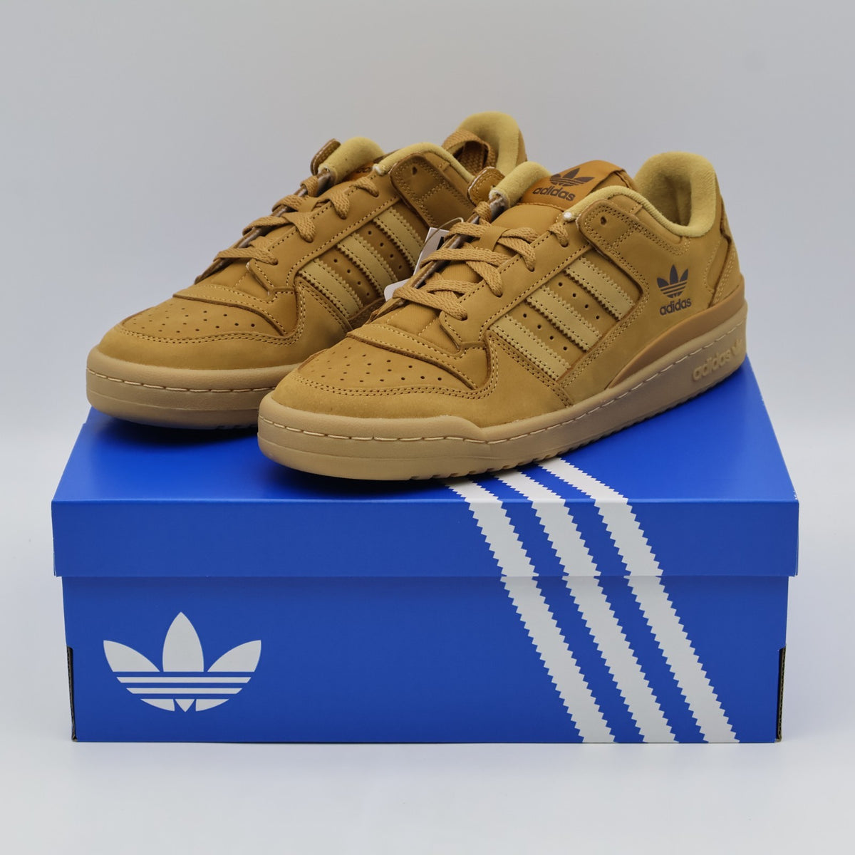 KJ3483 adidas Originals Forum Low CL Mesa Gold Gum3 (Men's)