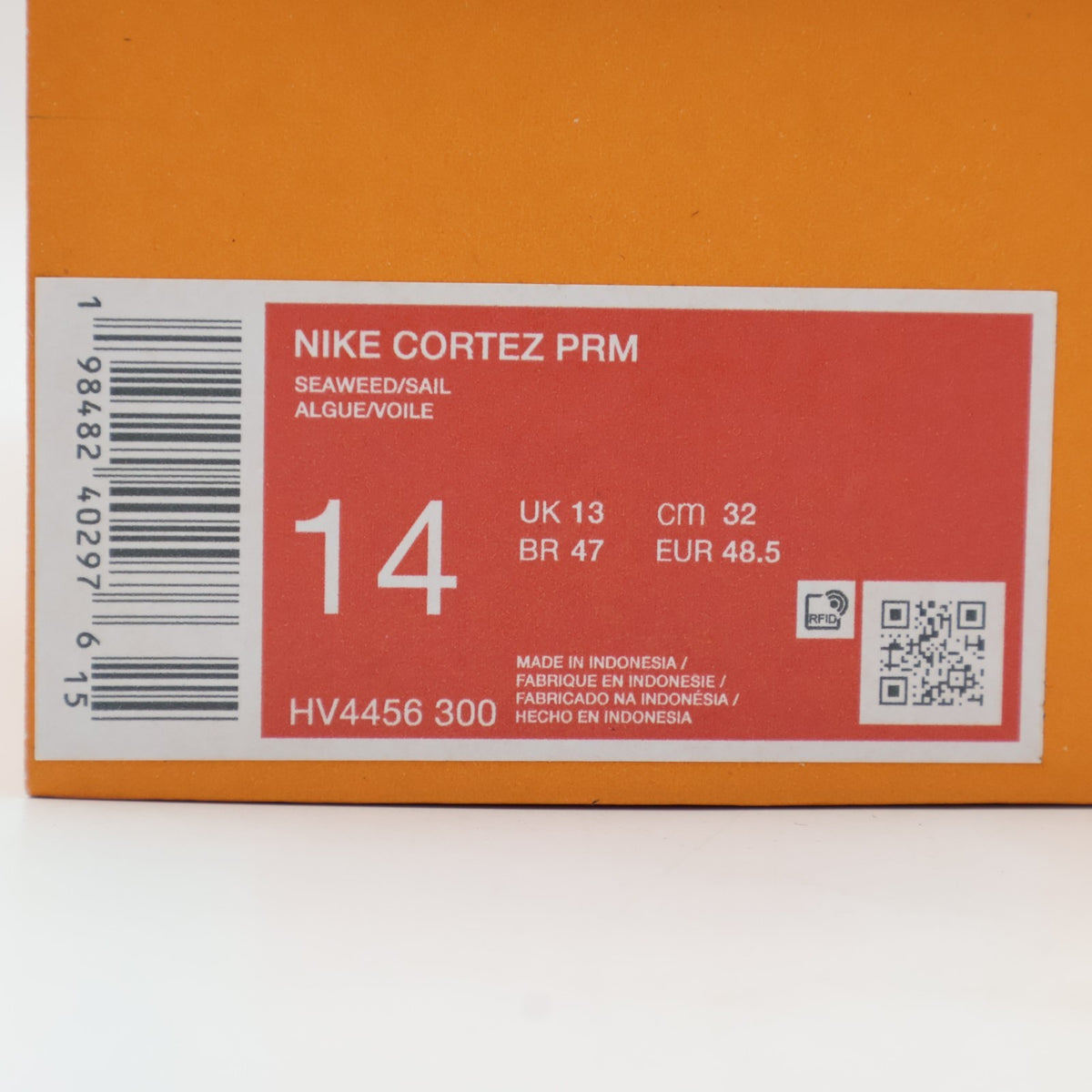 HV4456-300 Nike Cortez PRM Seaweed Sail (Men's)