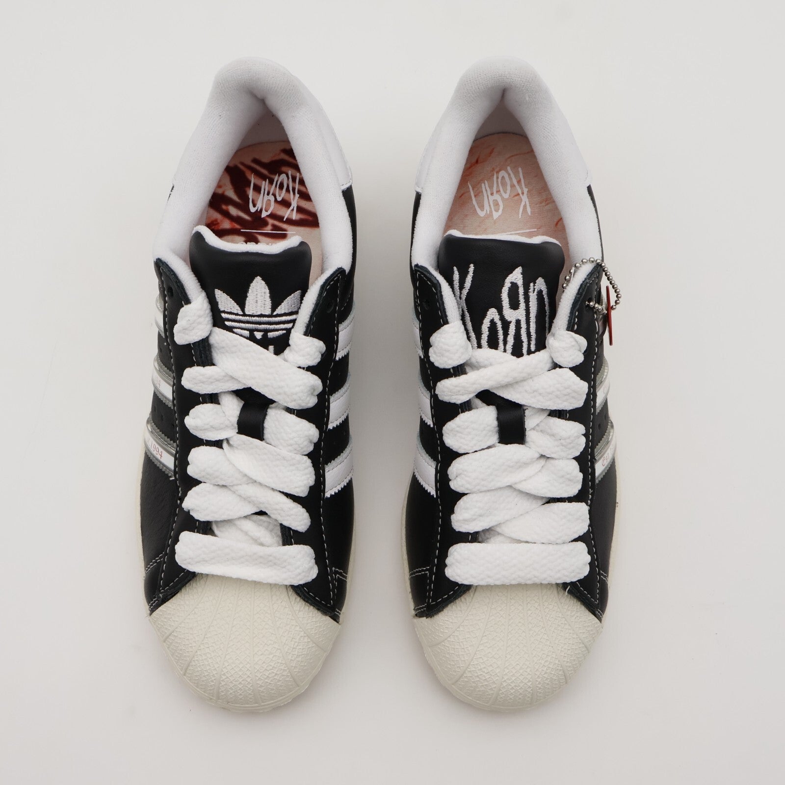 IH1313 Korn adidas Originals Superstar Core Black White Better Scarlet (Men's)