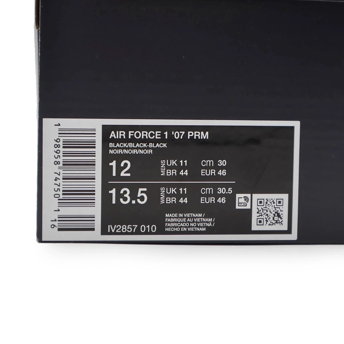 IV2857-010 IV2857-010 Nike Air Force 1 '07 Patent Leather Triple Black (Men's)