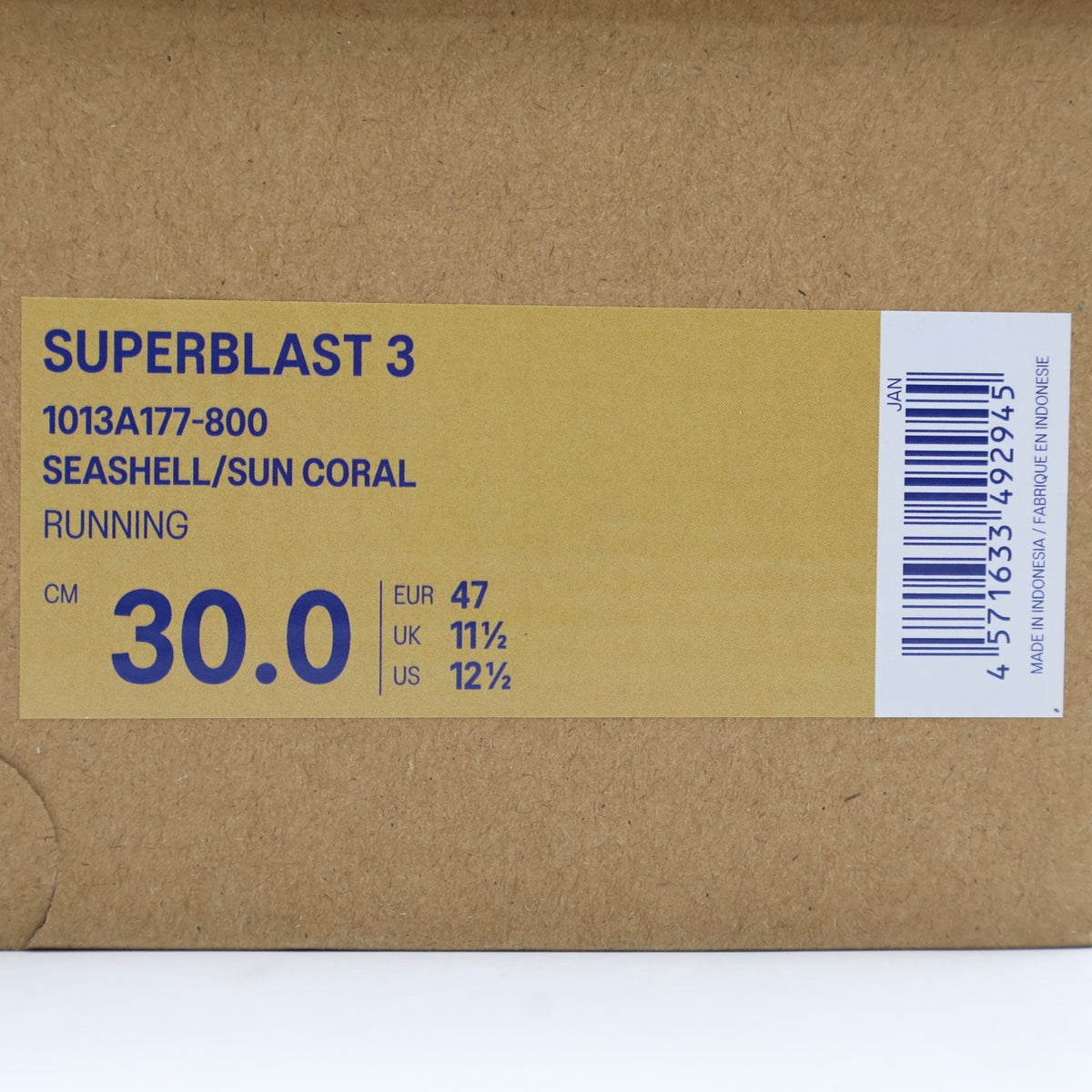1013A177-800 Asics Superblast 3 Seashell Sun Coral (Men's