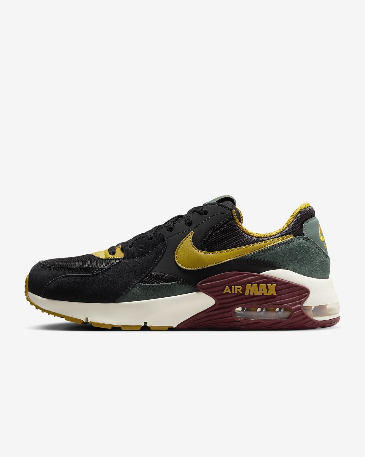 HQ3610-010 Nike Air Max Excee Black Vintage Green Dark Team Red Bronzine (Men's)