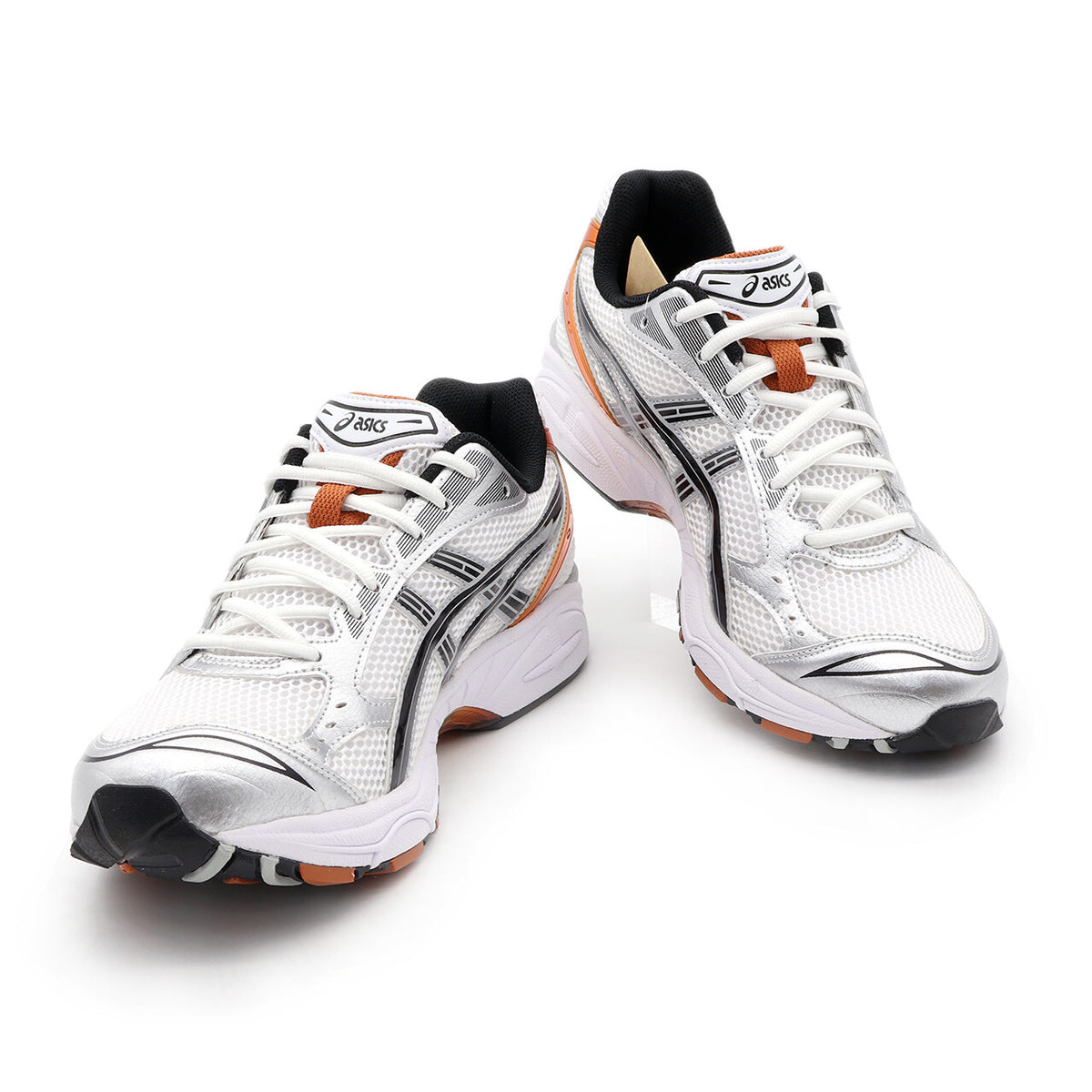 1201A019-109 Asics Gel-Kayano 14 White Piquant Orange Silver (Men's)