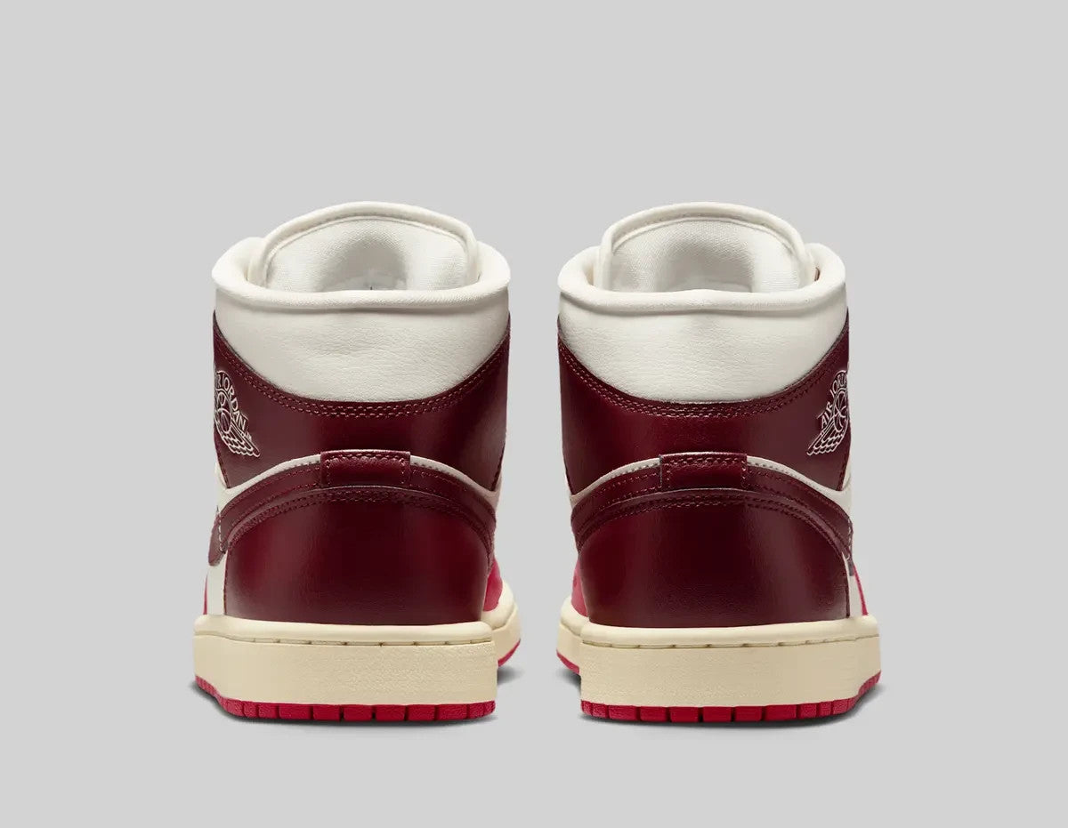 BQ6472-119 Nike Women's Air Jordan 1 Mid Mystic Hibiscus (Women's)