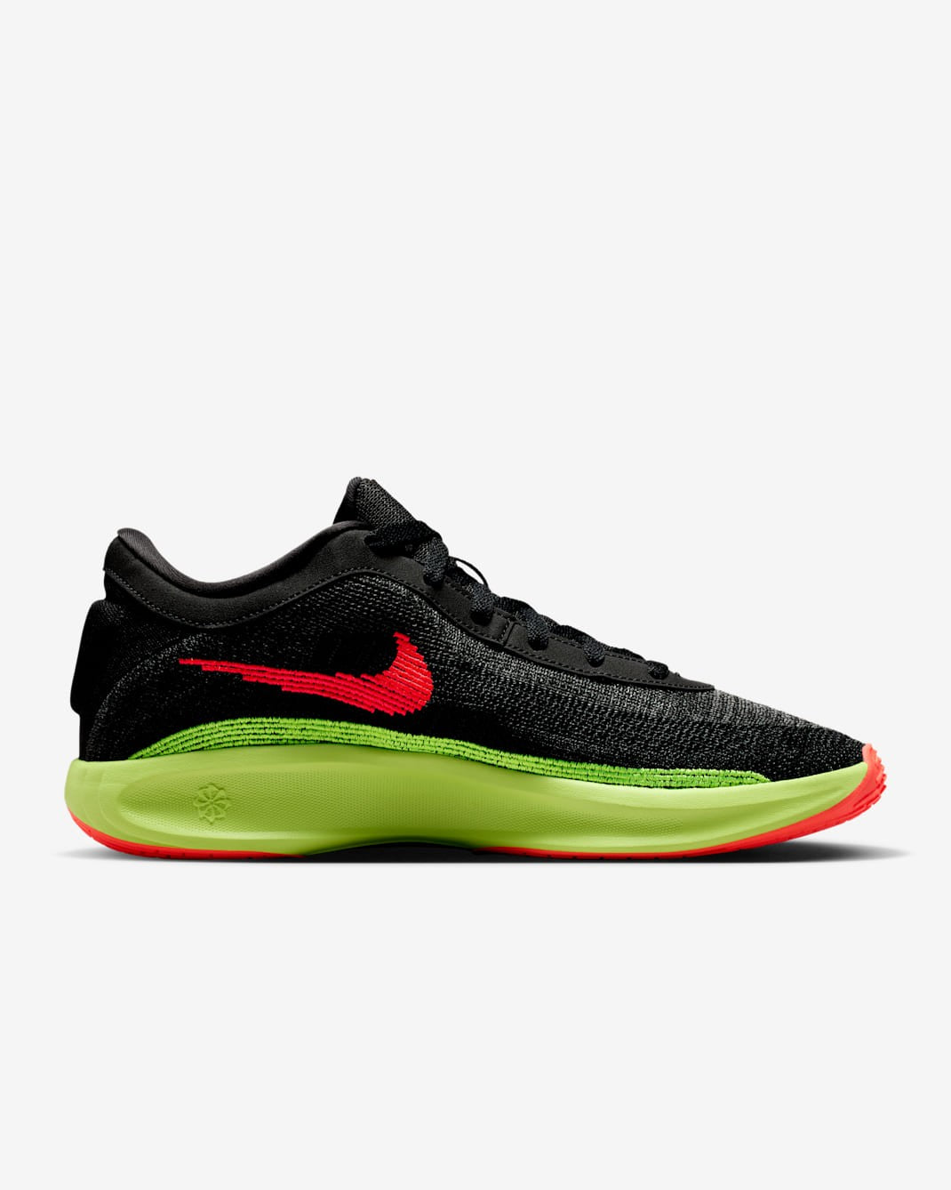 FJ7808-007 Nike GT Hustle Academy Black Volt Bright Crimson (Men's)