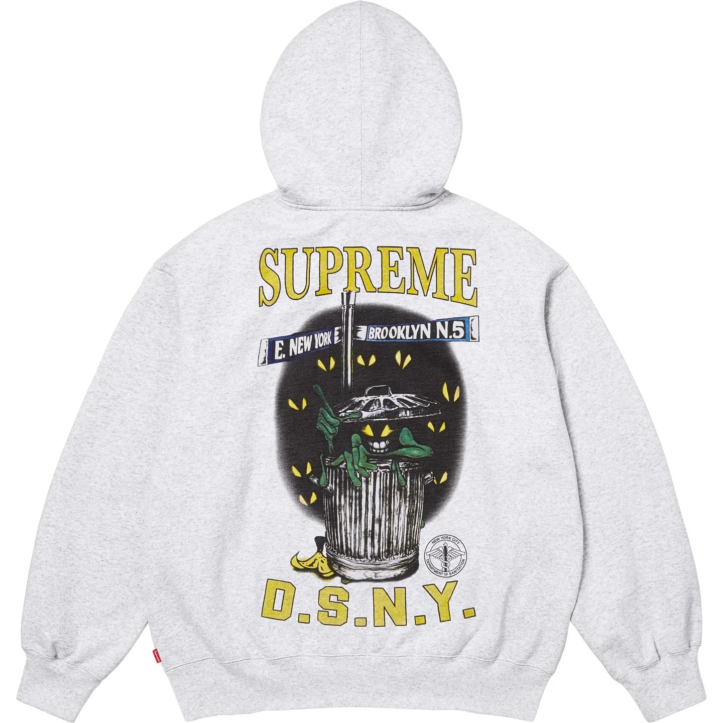 Supreme x DSNY Zip Up Hooded Sweatshirt Ash Grey