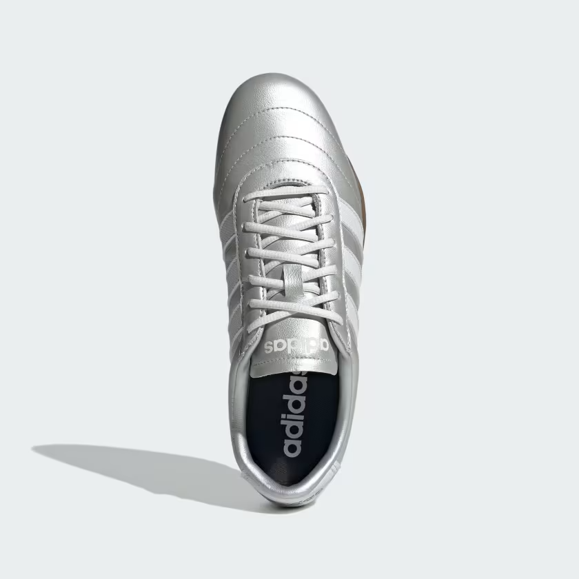 JQ9682 adidas Grand Court Lo Silver Metallic/Crystal White/Gum (Women's)