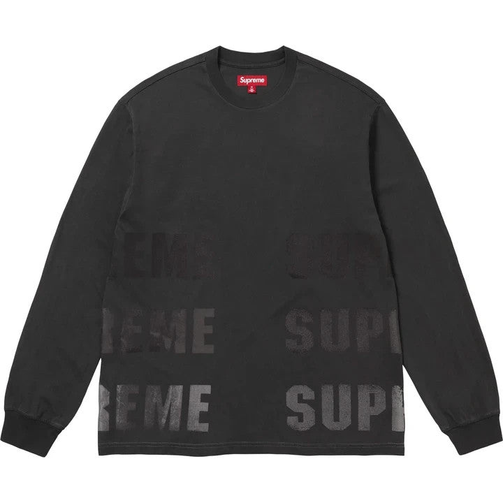Supreme Reflective L/S Top Black