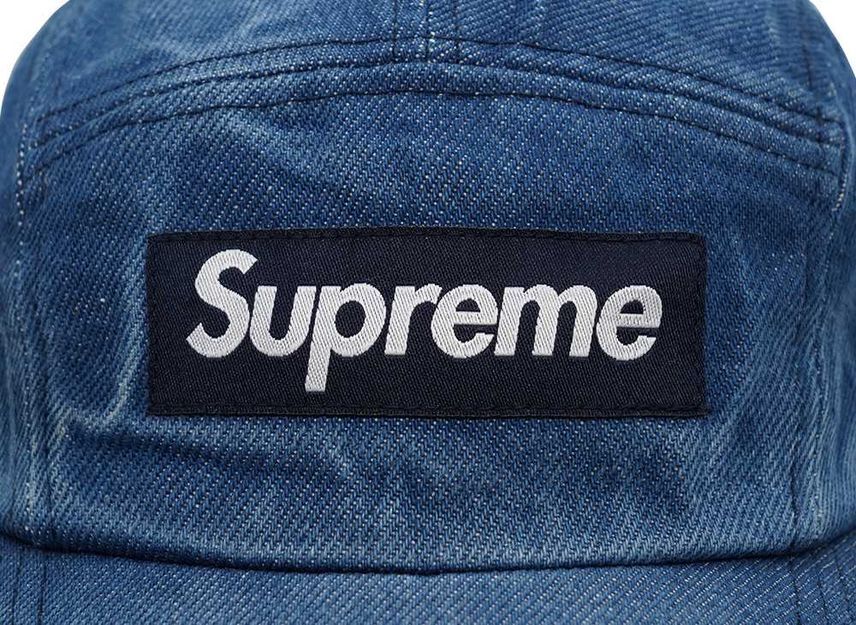 Supreme Washed Chino Twill Camp Cap Denim