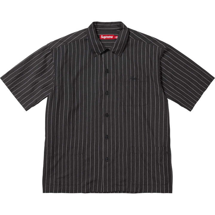 Supreme Stripe S/S Pajama Shirt Black