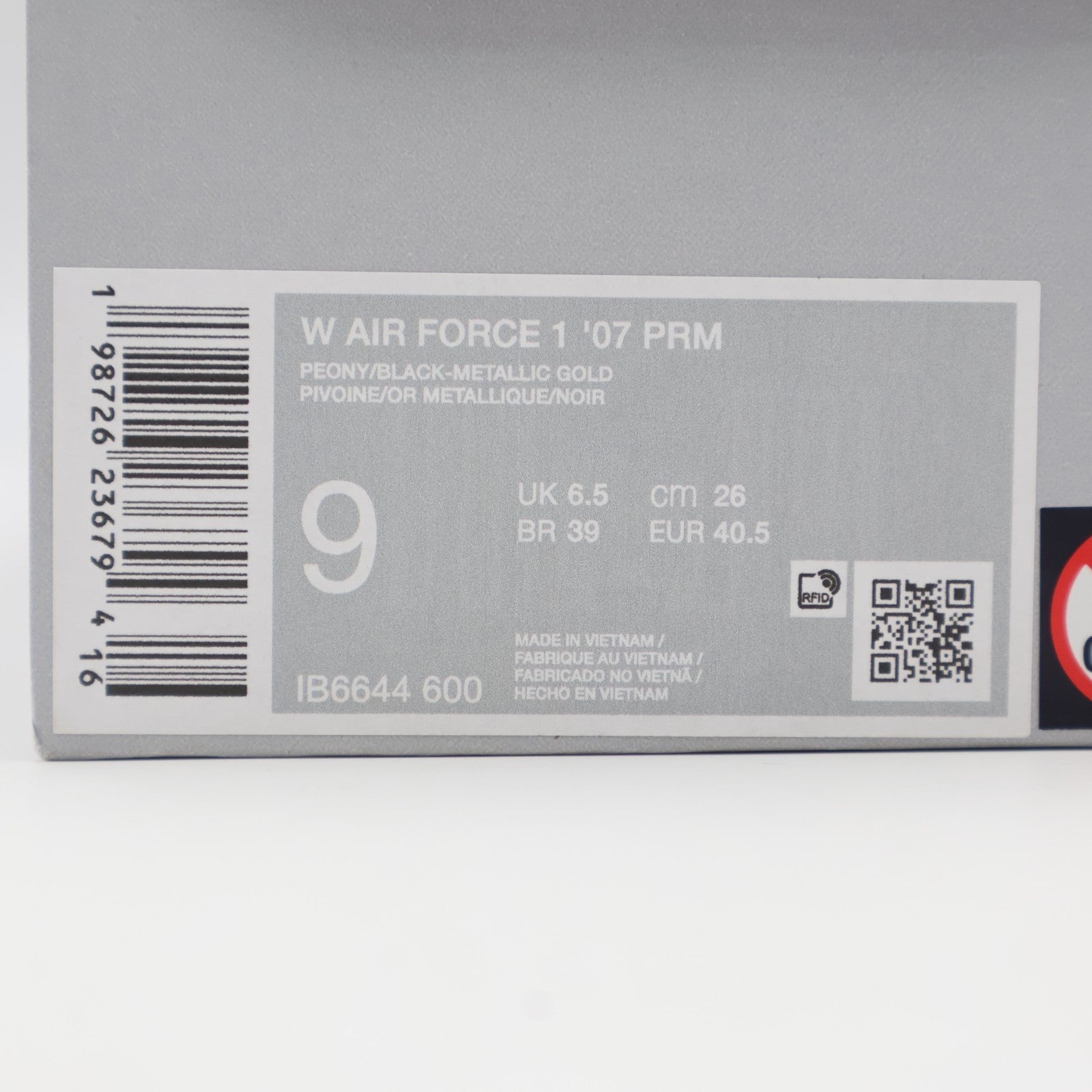 IB6644-600 Nike Air Force 1 Low Now Accepting All Flowers Peony (Women's)