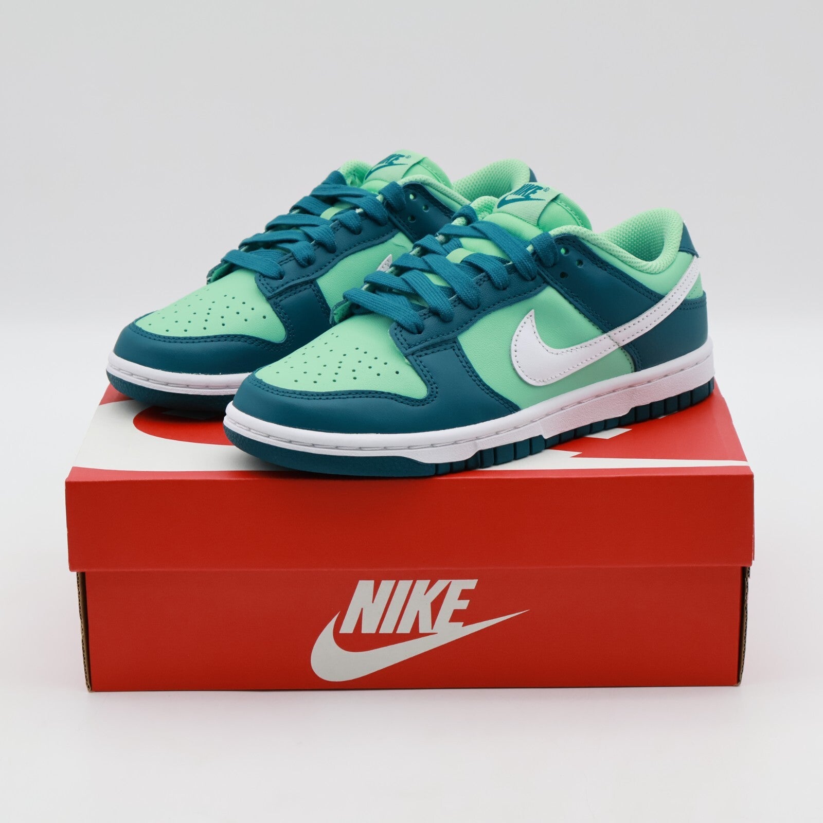 DD1503-301 Nike Dunk Low Geode Teal White Emerald Rise (Women's)