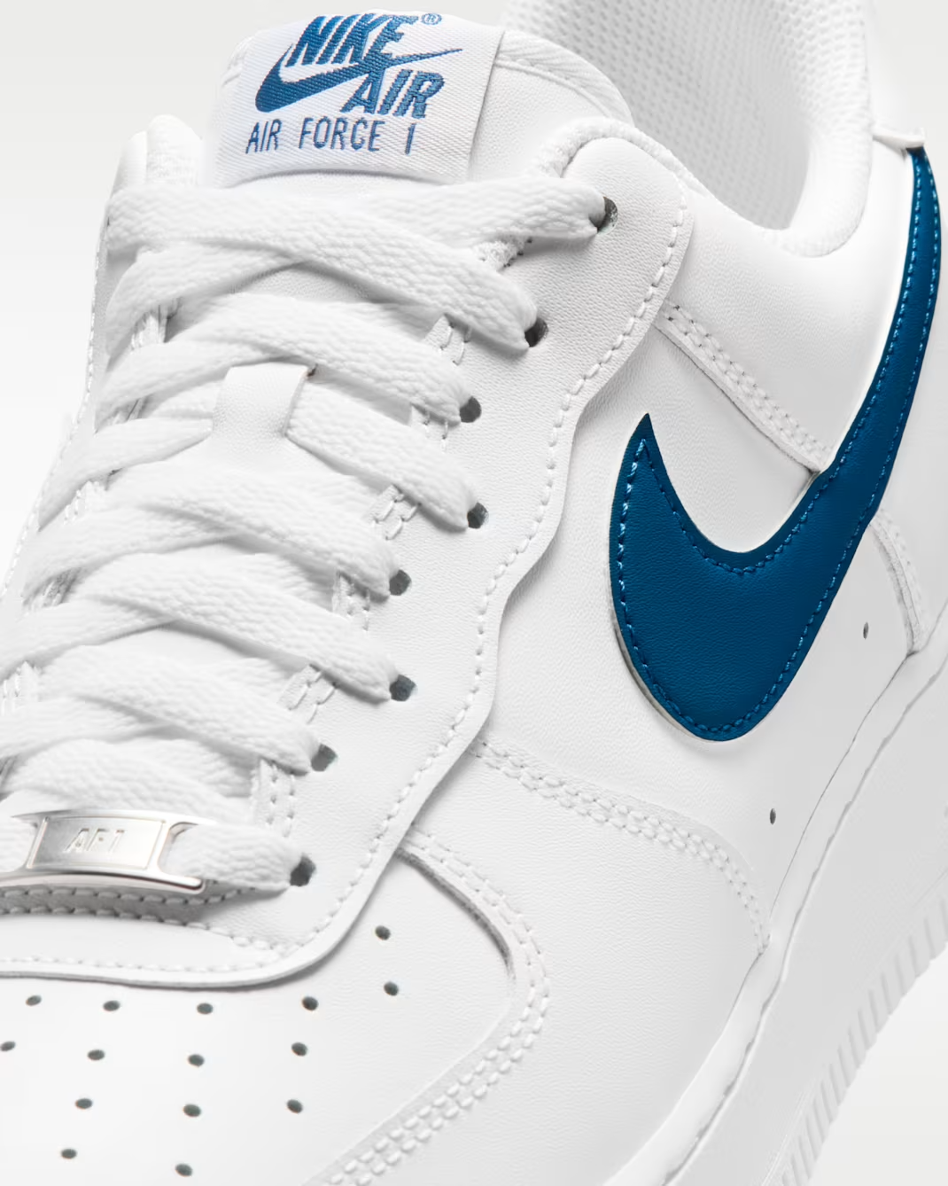 FJ4146-123 Nike Air Force 1 '07 White White Court Blue (Men's)
