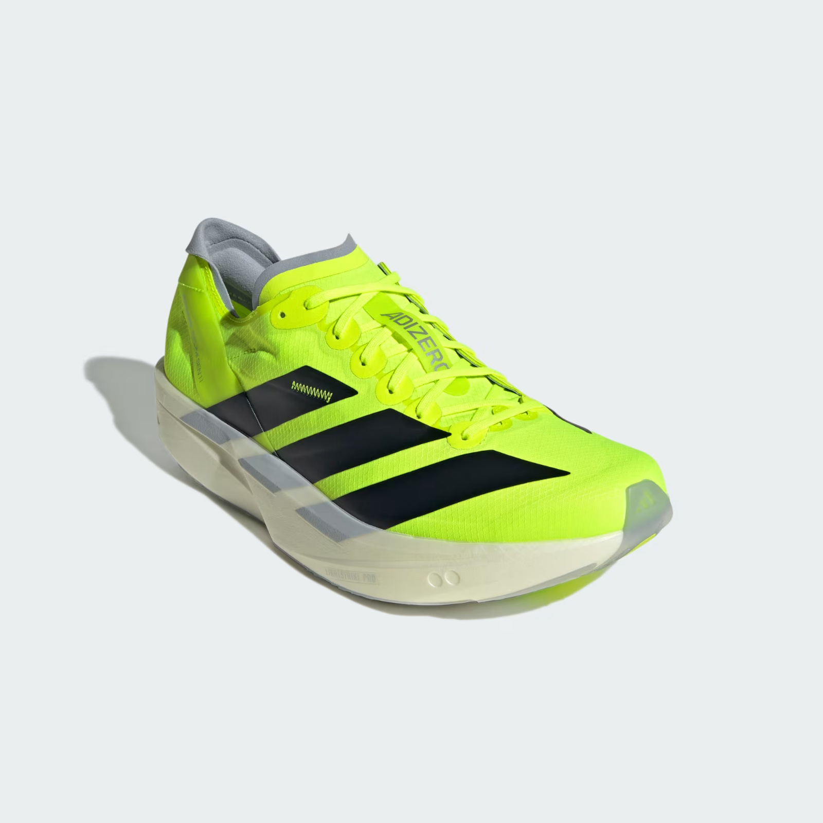 JI0991 adidas Adizero Takumi Sen 11 Lucid Lemon Core Black Halo Silver (Men's)