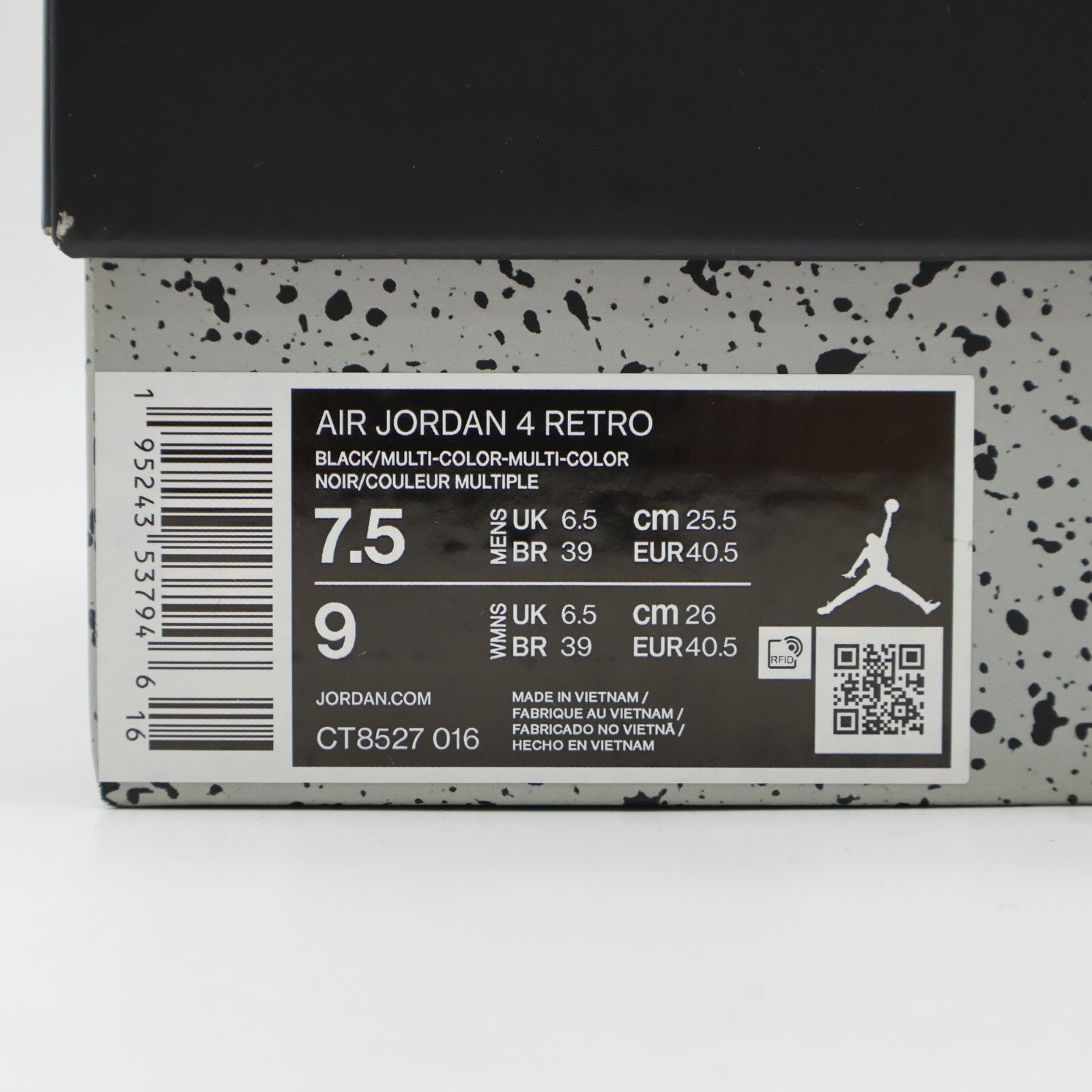 CT8527-016 Nike Jordan 4 Red Thunder Crimson Black
