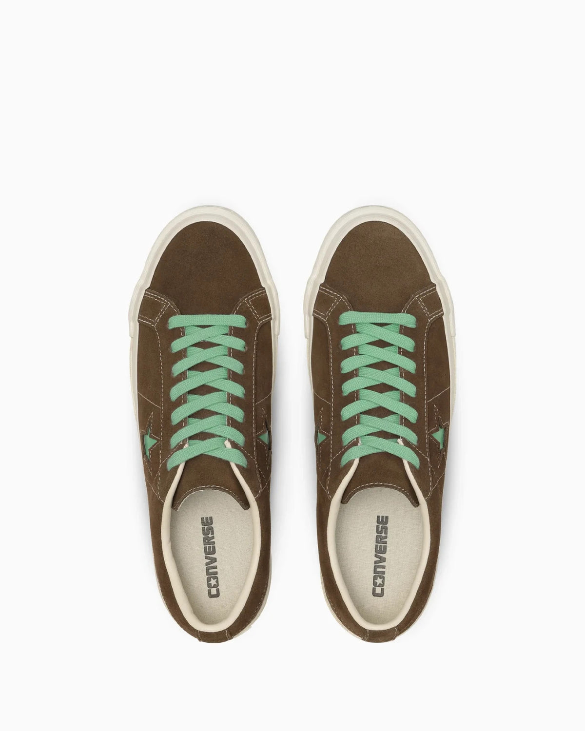 33703192 Converse One Star Aged Suede "Brown/Jade Green" (Men's)