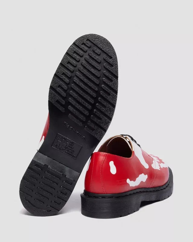 42936600 Supreme Dr.Martens 1461 Skull 3 Eye Shoe Red White (25FW Week 14)(Men's
