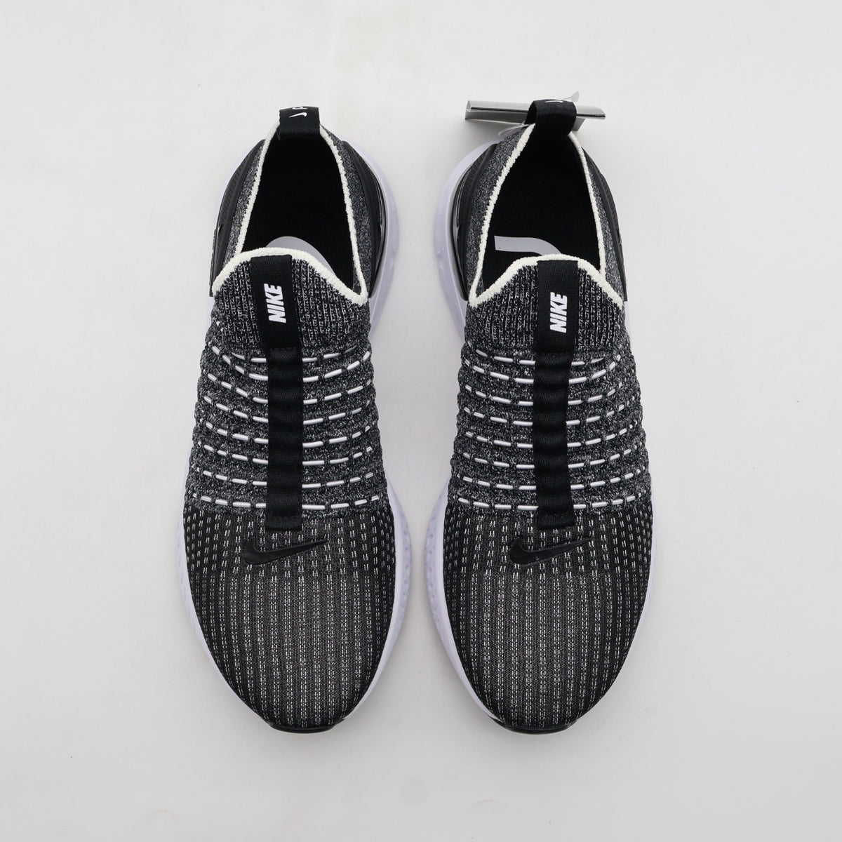 CJ0280-002 Nike React Phantom Run Flyknit 2 Black White (Women's)