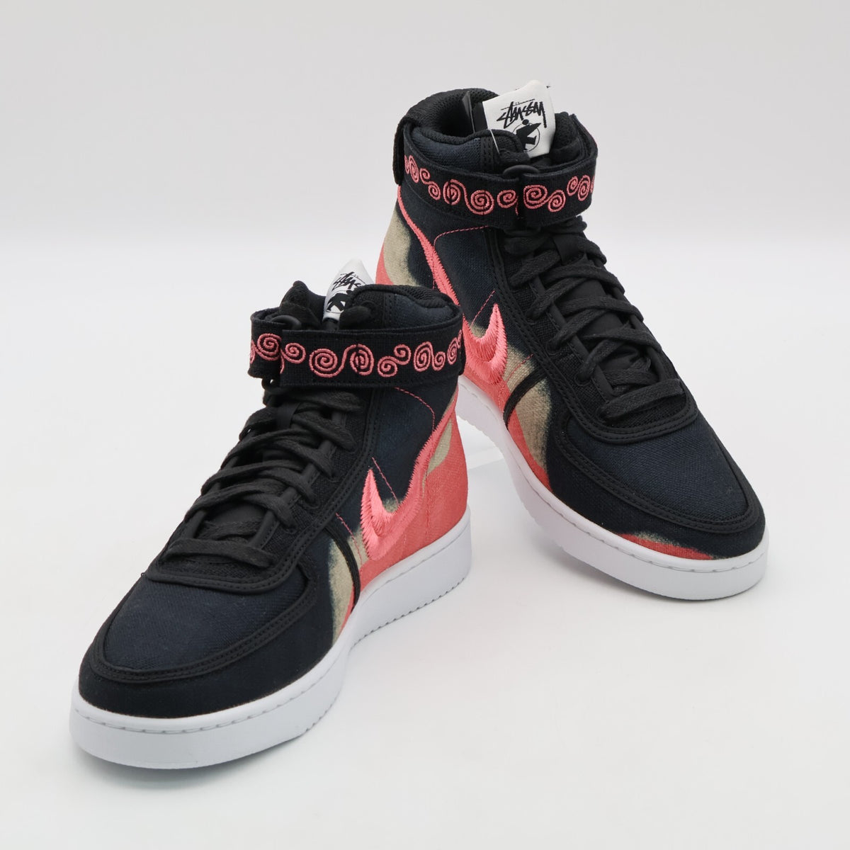 DX5425-002 NOMA t.d. Stussy Nike Vandal High SP Black Sea Coral White (Men's)