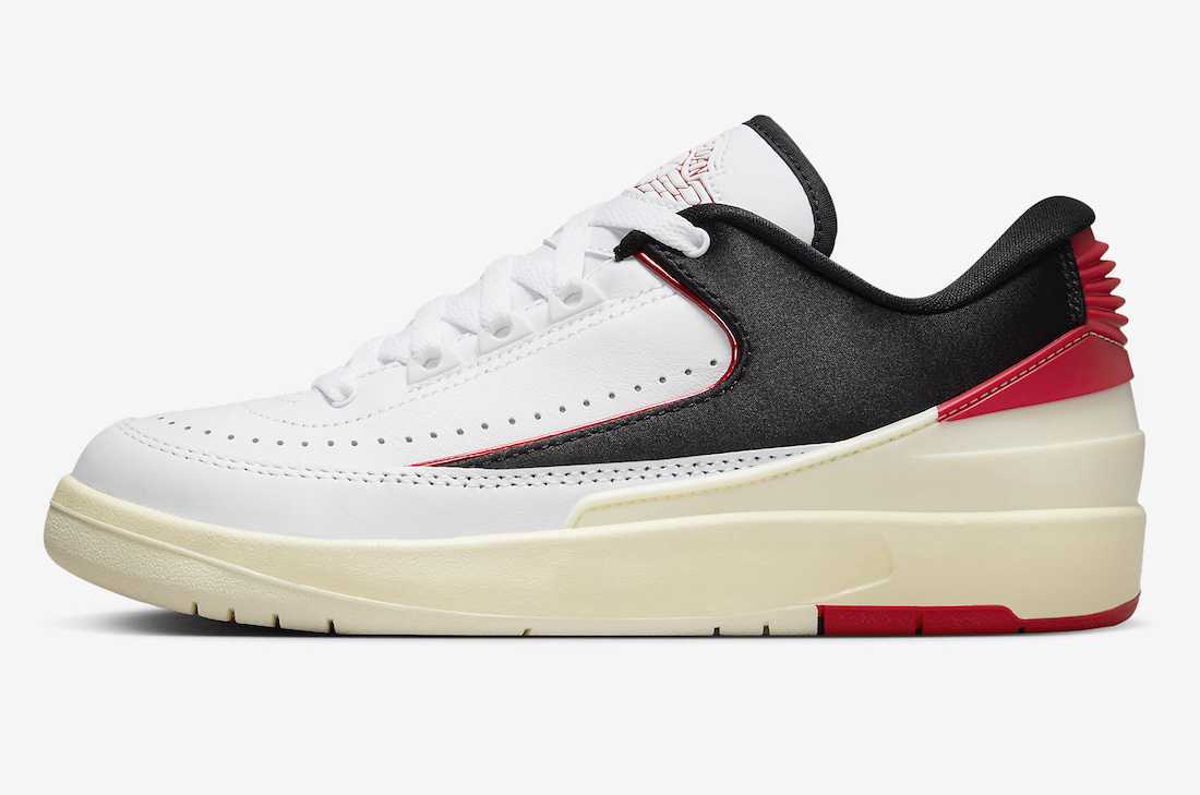 FD4849-106 Nike Air Jordan 2 Retro Low Black Satin (Women's)