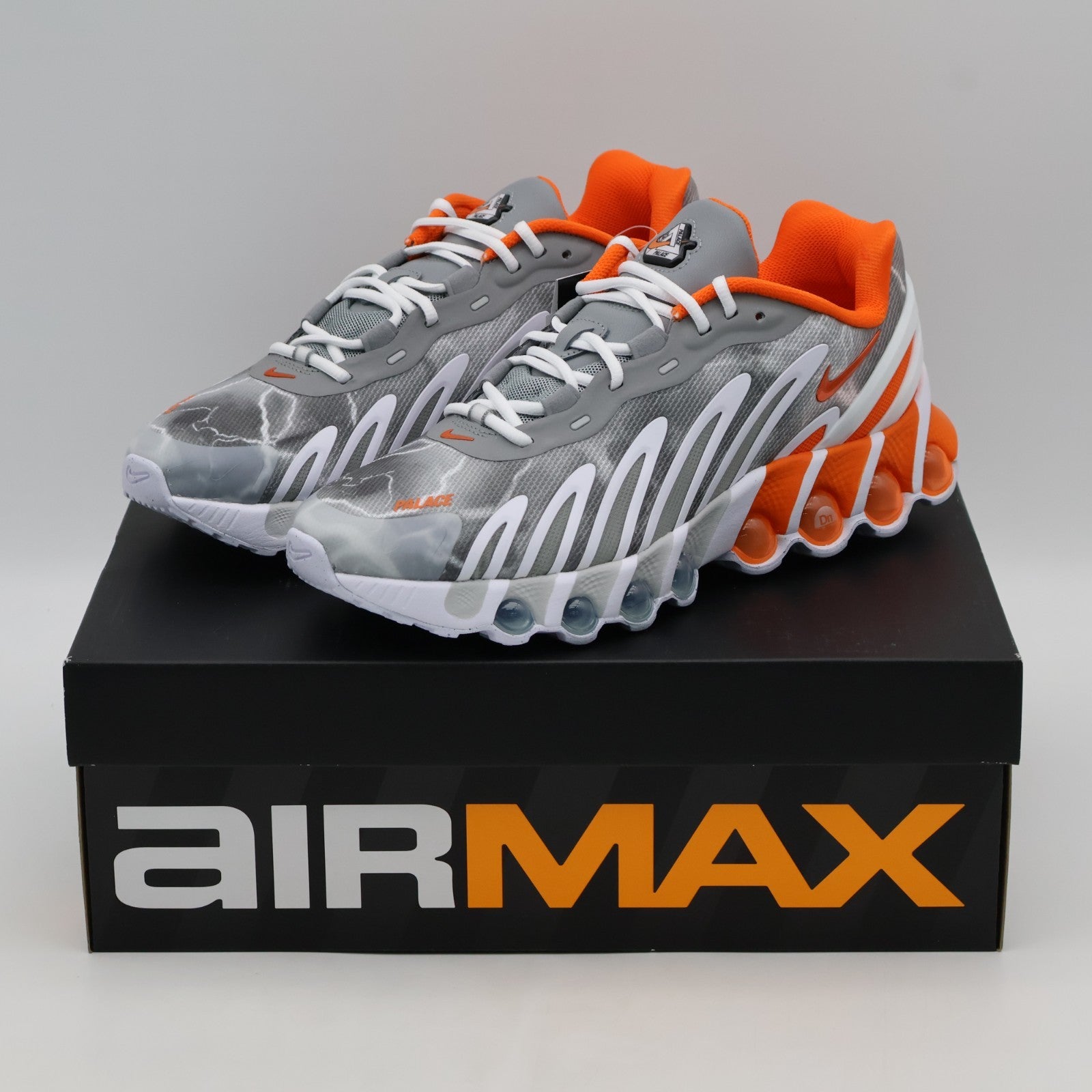 IB4181-002 PALACE x Nike Air Max DN8 Dusty Grey Safety Orange Particle (Men's)