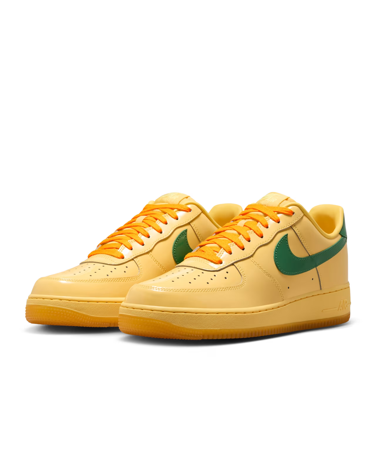 IO4489-700 Nike Air Force 1 Low Patent Leather Topaz Gold Light Laser (Men's)