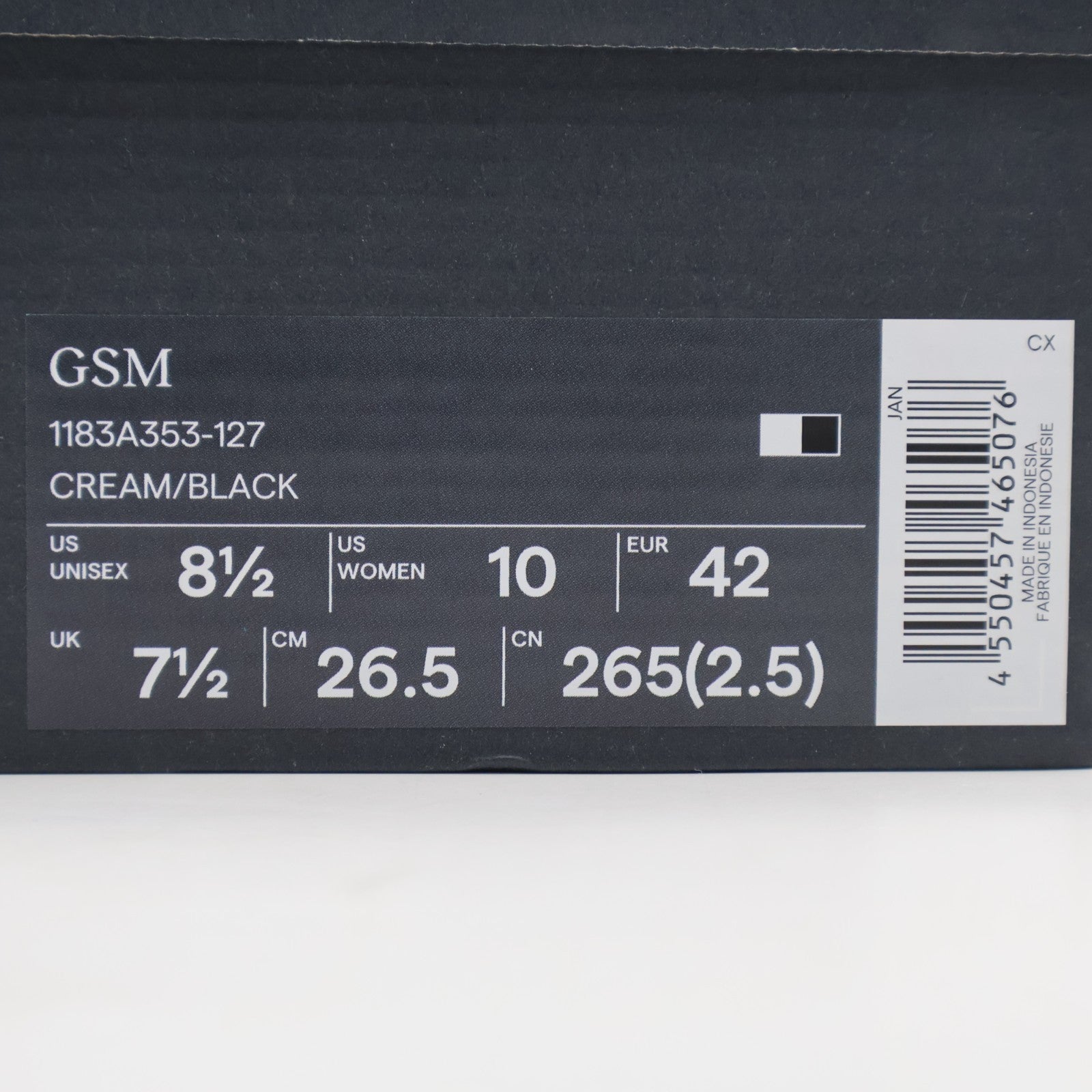 1183A353-127 Onitsuka Tiger GSM Cream Black (Men's)
