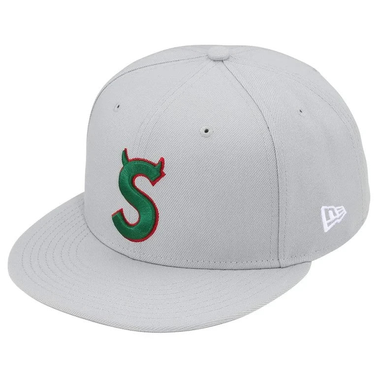 Supreme Devil S Logo New Era Grey