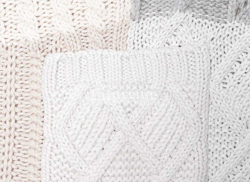 Supreme Patchwork Cable Knit Cardigan Ivory