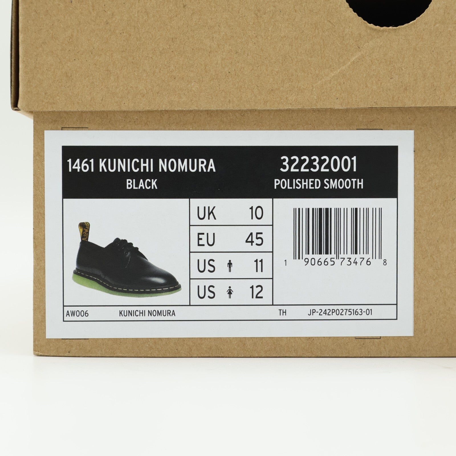 32232001 TRIPSTER Dr.Martens 1461 3 Hole Black (Men's)