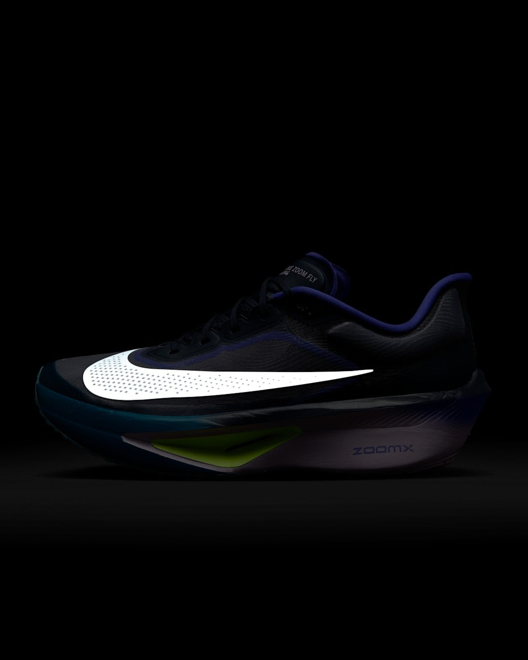 FN8454-403 Nike Zoom Fly 6 Obsidian Persian Violet Volt White (Men's)