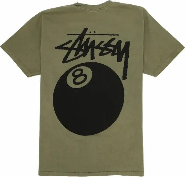 Stussy 8 Ball Tee Pigment Dyed Olive