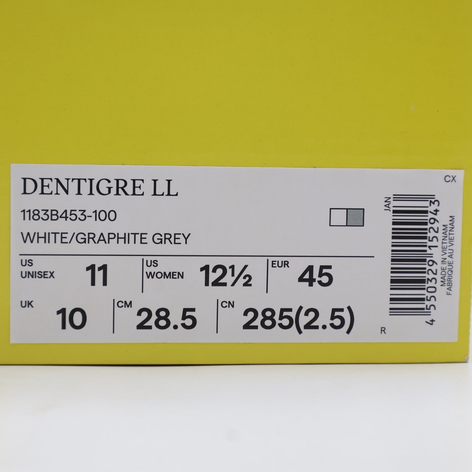 1183B453-100 Onitsuka Tiger Dentigre LL White Graphite Grey (Men's)
