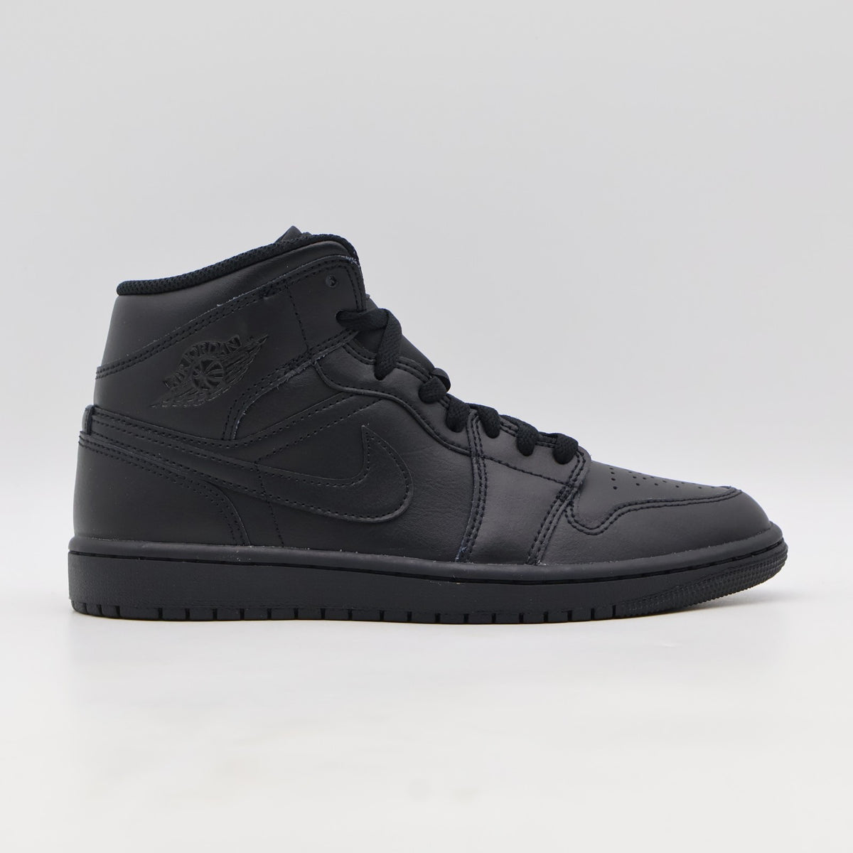 554724-093 Nike Air Jordan 1 Mid Triple Black (Men's)