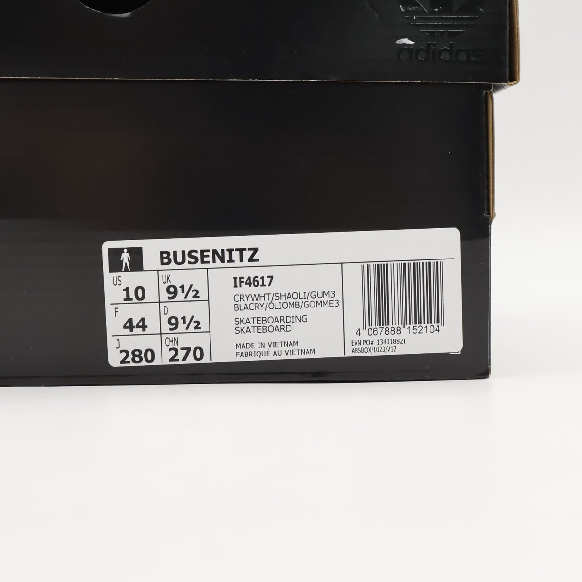 IF4617 adidas Skateboarding Busenitz Crystal White Shadow Olive Gum (Men's)