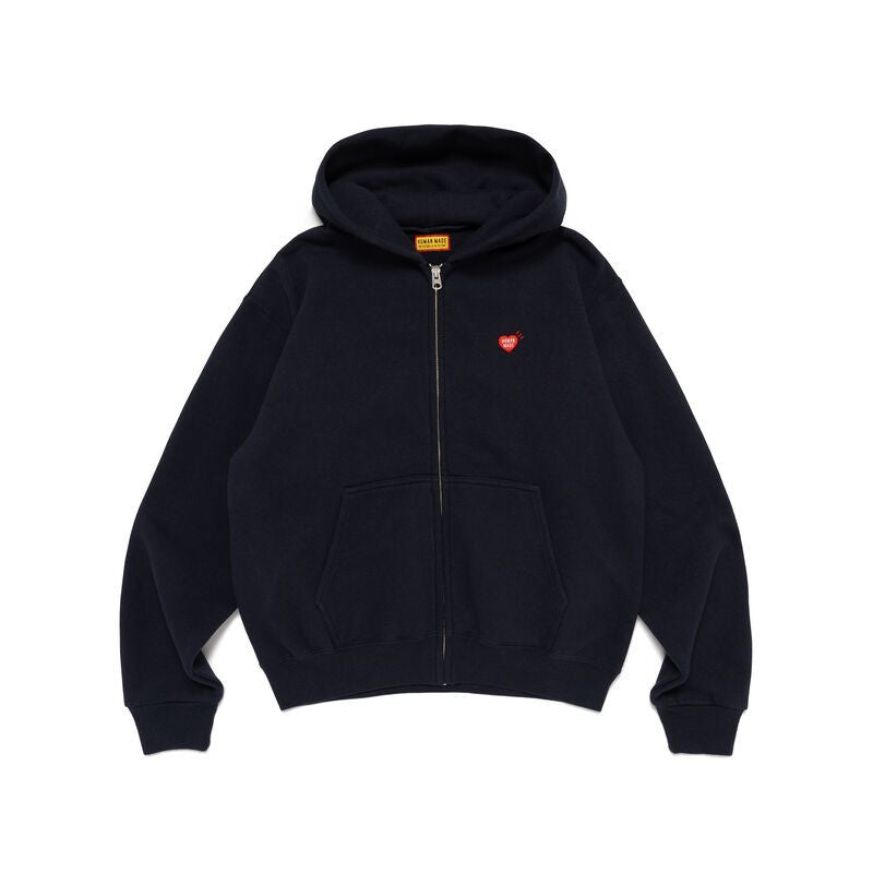 HUMAN MADE Classic Zip-Up Hoodie Navy