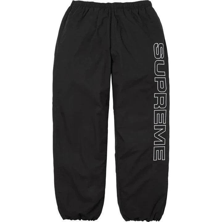 Supreme Spellout Embroidered Ripstop Track Pant Black
