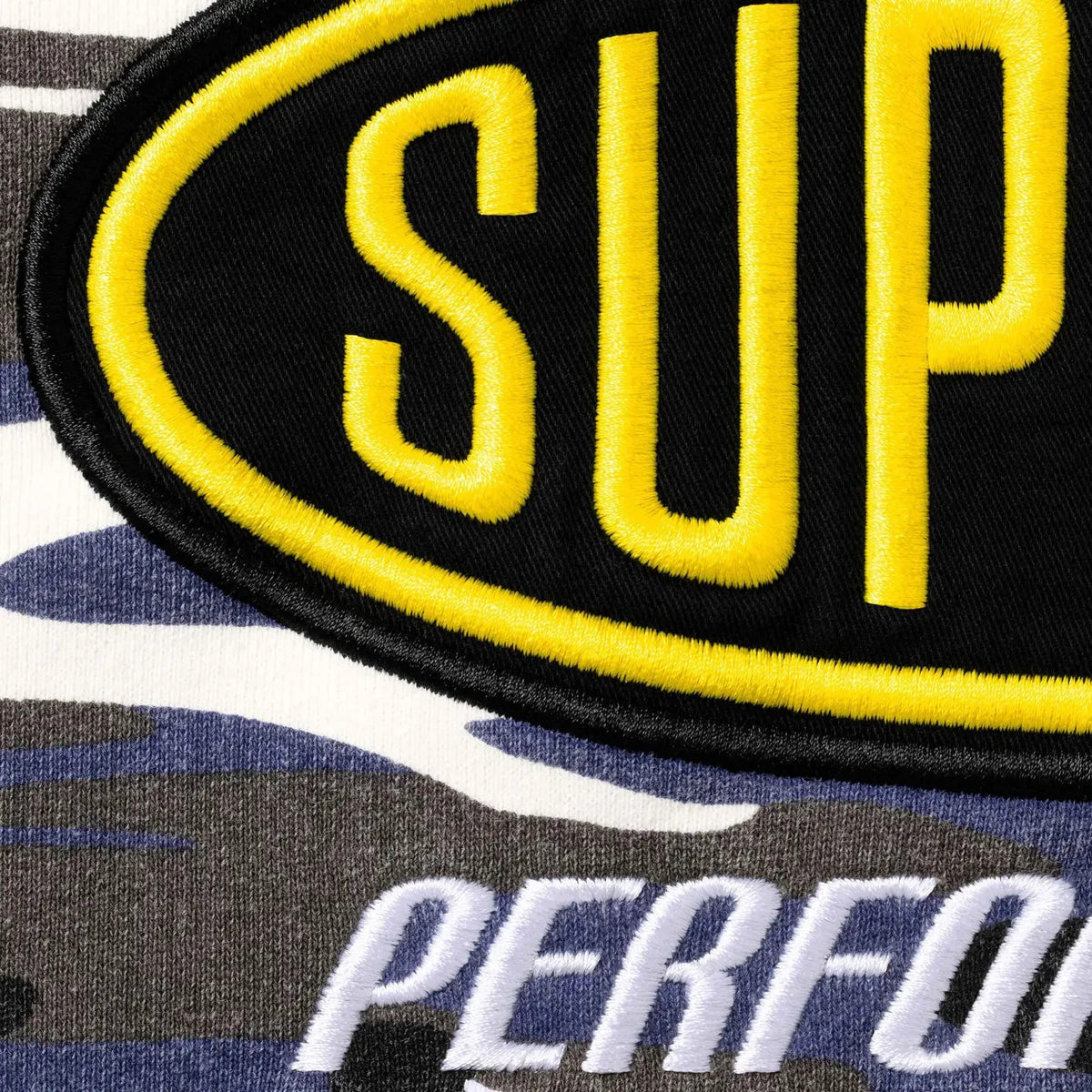 Supreme Performance Zip Up Hooded Sweatshirt Blue Camo