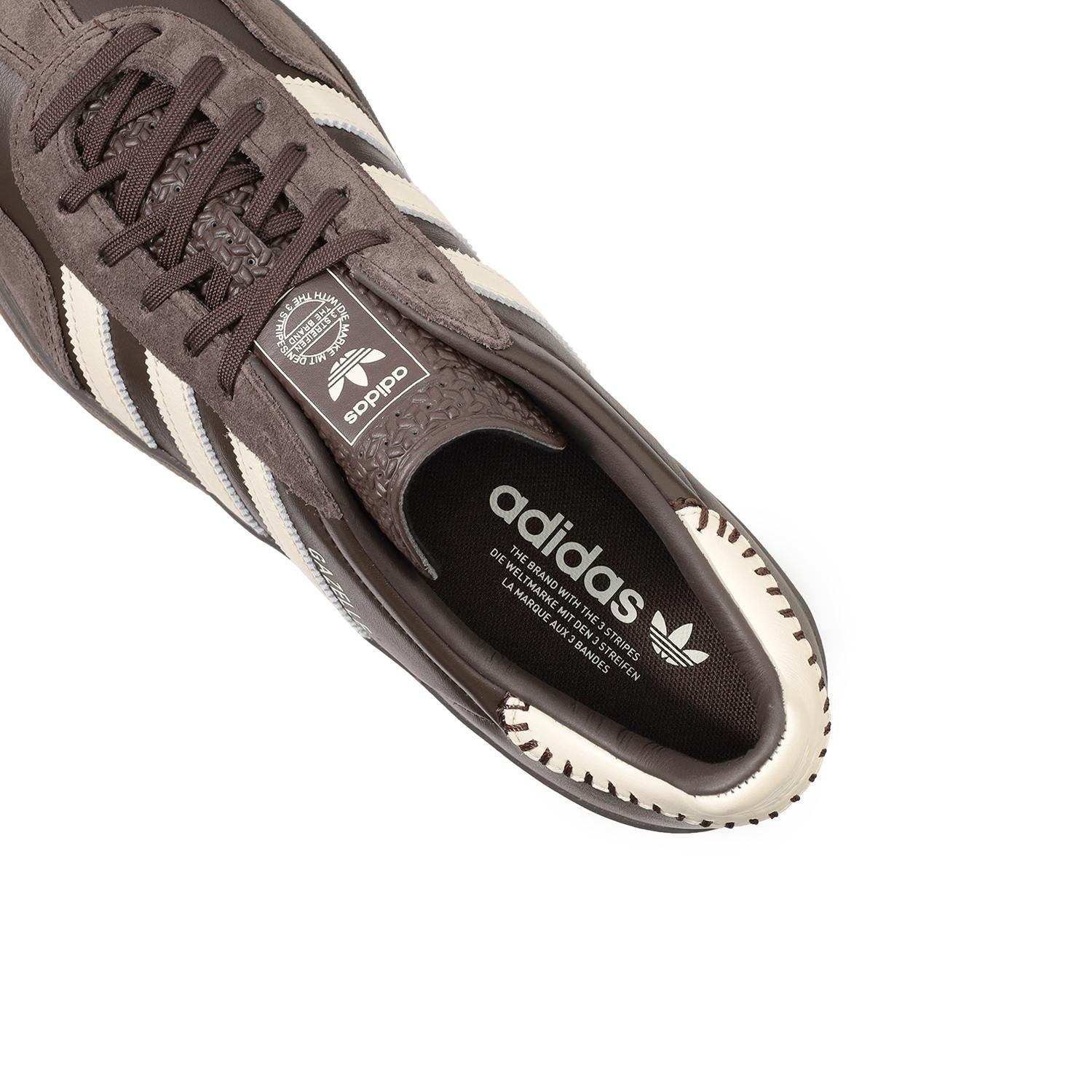 JQ1747 adidas Originals Gazelle Indoor Dark Brown Wonder White Dark Brown (Men's