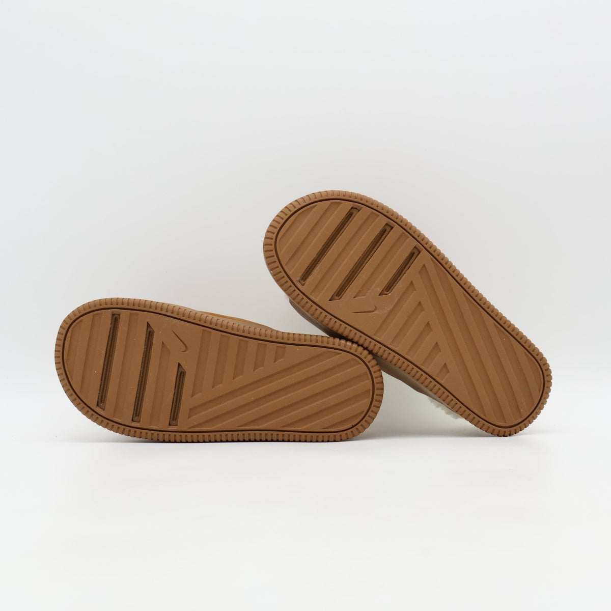 HV8560-200 Nike Calm Elevation Fur Slides Light British Tan (Women's)