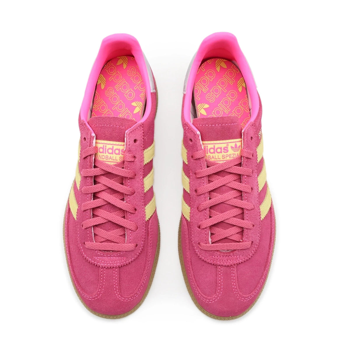 JI1407 adidas Originals Handball Spezial Lucid Pink Almost Yellow Silve (Women'