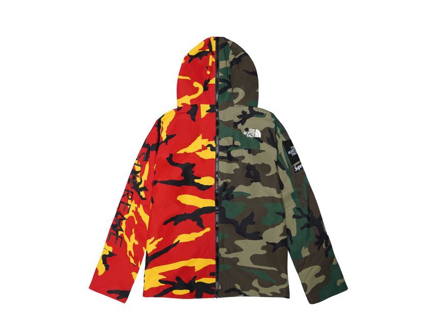 Supreme The North Face Split Taped Seam Shell Jacket Camo