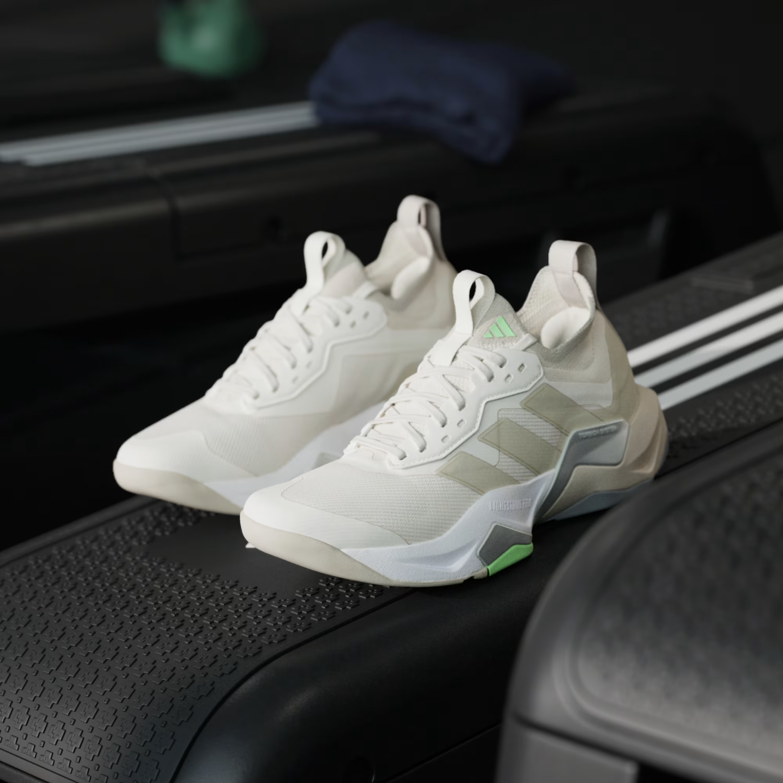 JS3171 adidas Rapidmove ADV 2 Chalk White Beige Lime Burst (Men's)