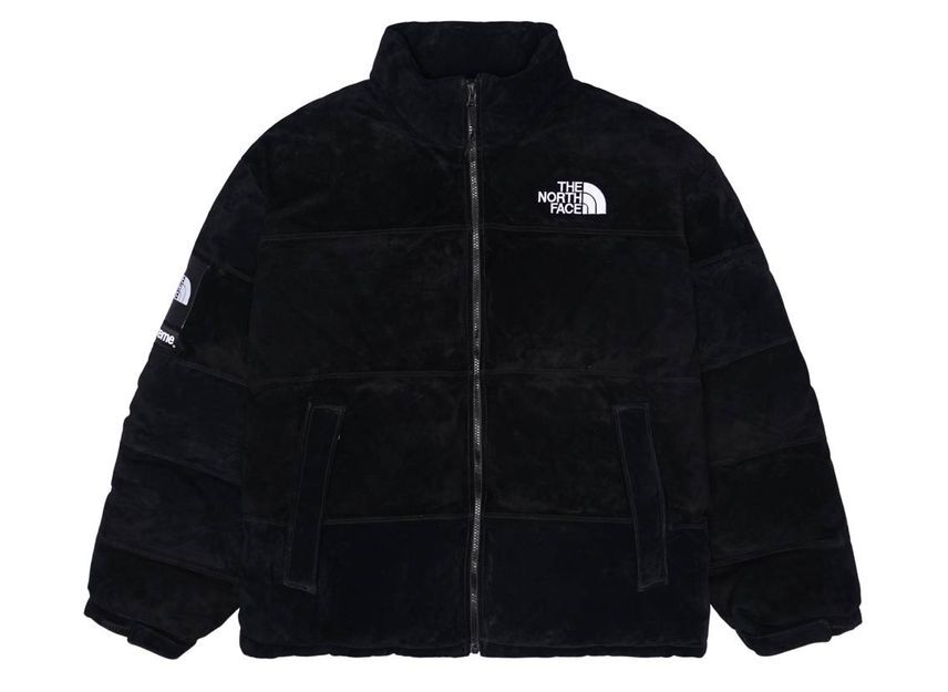 Supreme The North Face Suede Nuptse Jacket Black