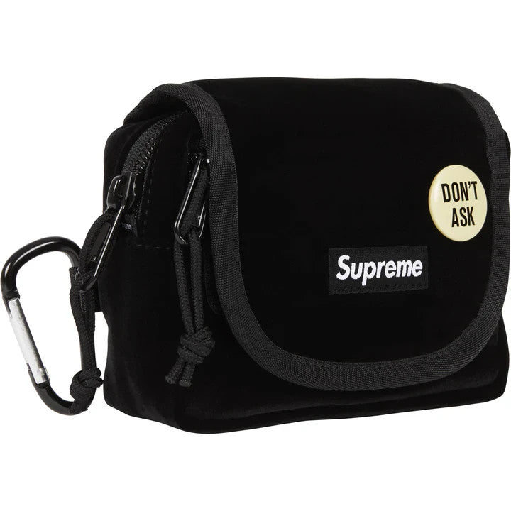 Supreme Velvet Mini Pouch Black