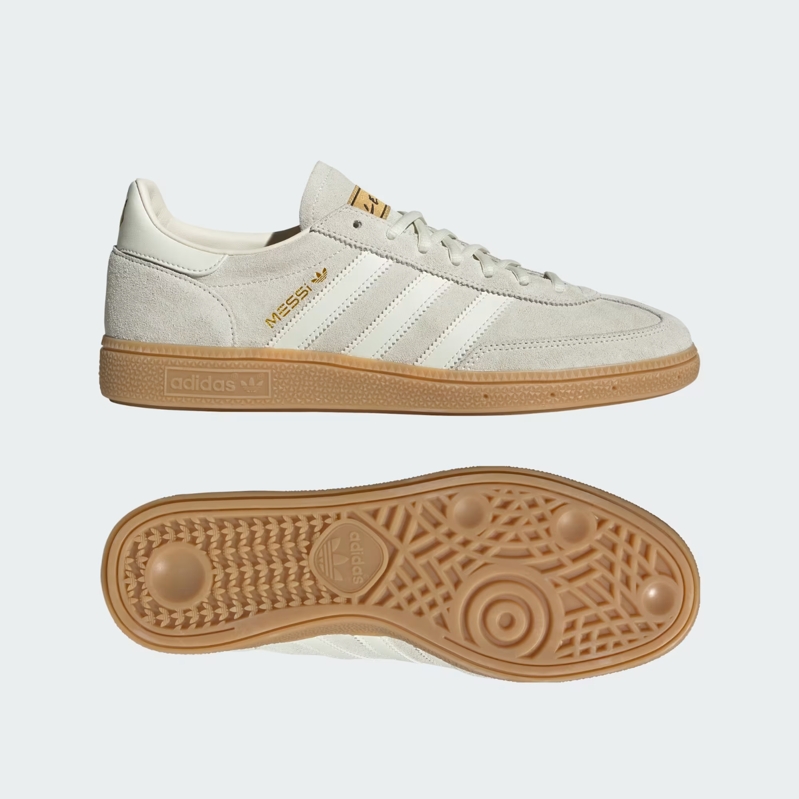 KI4549 Lionel Messi Ã adidas Handball Spezial "Ivory/Gold Metallic" (Men's)